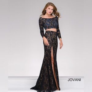 Jovani Black Lace Dress Red Carpet